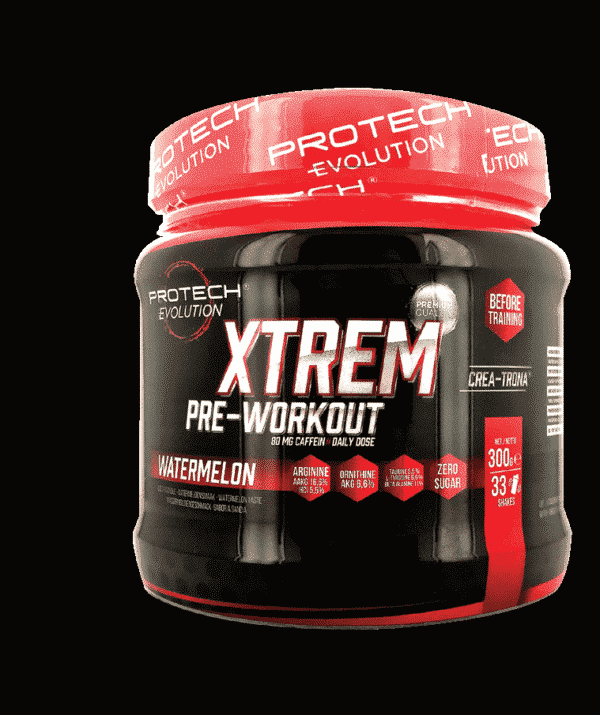 Xtrem Pre Workout 300g - 0% sucre- POMME VERTE-1