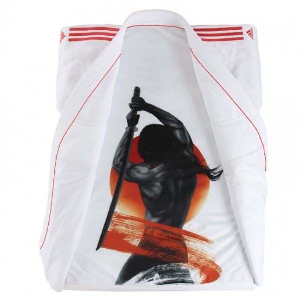 Judogi adidas J991 Édition Limitée Blanc/Rouge-2
