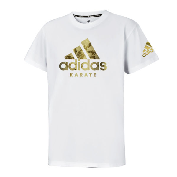 T-Shirt Community Adidas Blanc/Or Kids-1