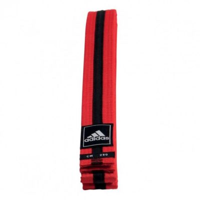 Ceinture adidas Taekwondo Poomsae Strap Rouge/Noir-1
