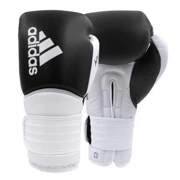 Gants de boxe adidas Hybrid 300 (Kick) Noir/Blanc-1