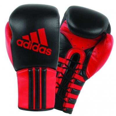 Guantes de boxeo adidas Safety Sparring Lace Up Negro/Rojo-1