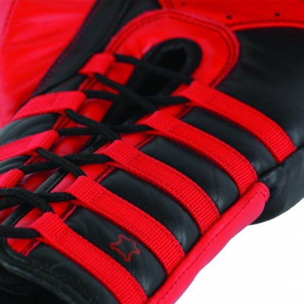 Gants de boxe adidas Safety Sparring Lace Up Noir/Rouge-2