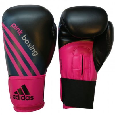 adidas (Kick)Gants de Boxe Noir/Rose Rose Boxing 12 oz-1