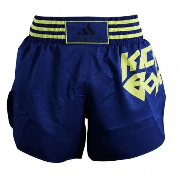 adidas Thai and Kickboxing Shorts Micro Diamond Yellow/Blue-1