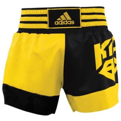 Short de Kickboxing adidas SKB02 Noir/Jaune Choc-1