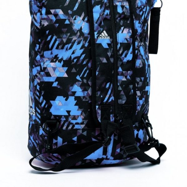 Sac de sport adidas Military Combat Bleu Camo/Argent Medium-3