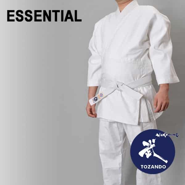 Ensemble keikogi Coton "essential" (veste, ceinture et pantalon)-1