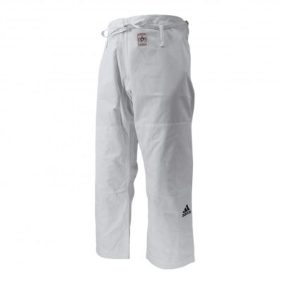 Pantalon de Judo & Jiu-Jitsu adidas blanc-1