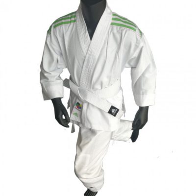 Karategi adidas K200 enfant Blanc/Vert-1