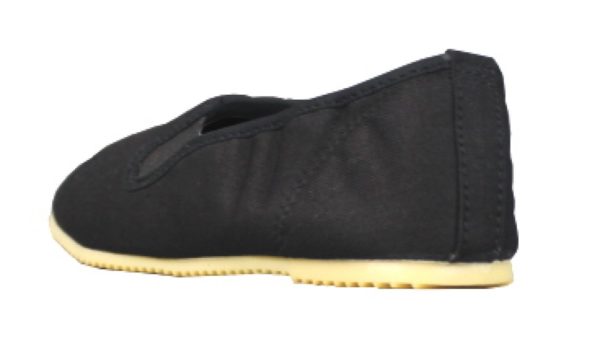 Chaussures de Kung Fu noires avec semelle en caoutchouc-2