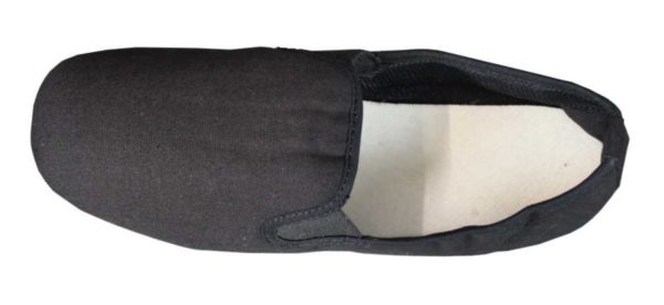 Chaussures de Kung Fu noires avec semelle en caoutchouc-3
