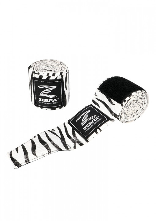 Bandes de boxe ZEBRA - Design ZEBRA noir/blanc 255 cm-1