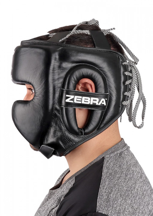 Protège-tête en cuir ZEBRA PRO SPARRING-2