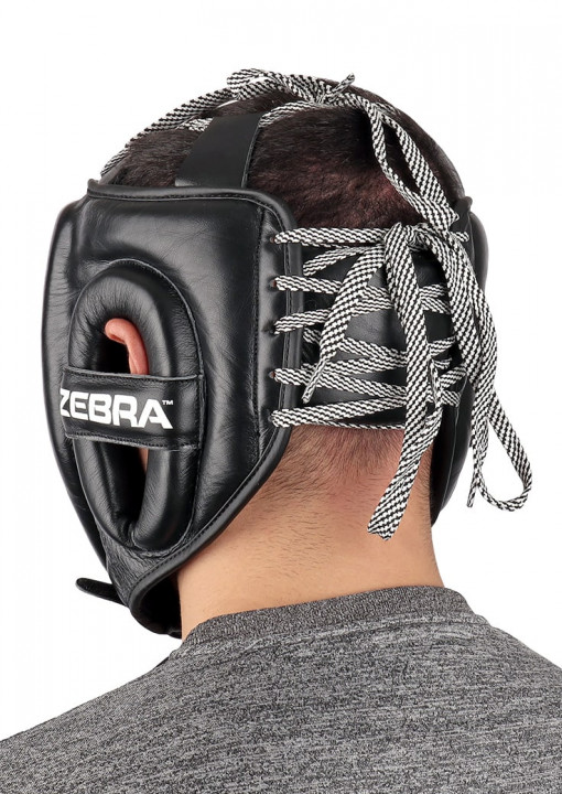 Protège-tête en cuir ZEBRA PRO SPARRING-3