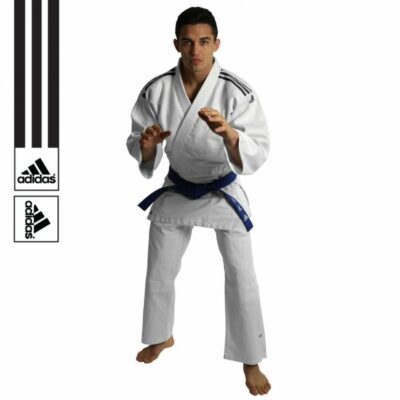 Judogi Adidas J350 Club Blanc/Noir-1