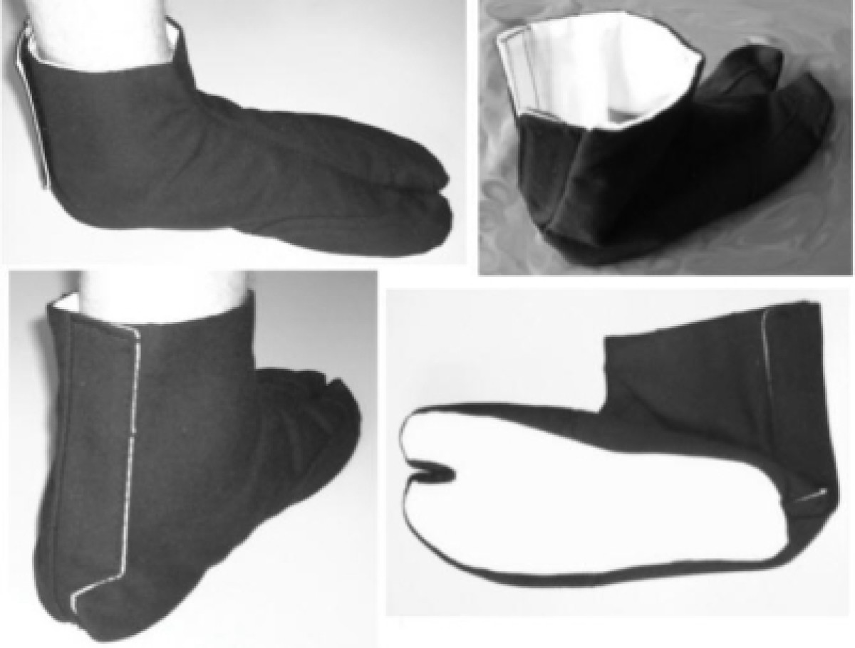 Chaussures en tissu tabi d'intérieur-1