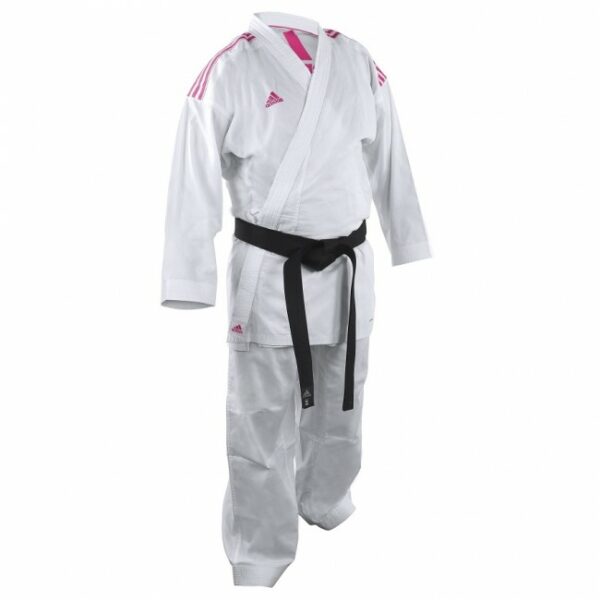 Karategi adidas K220KF kumitevechter wit/roze-1