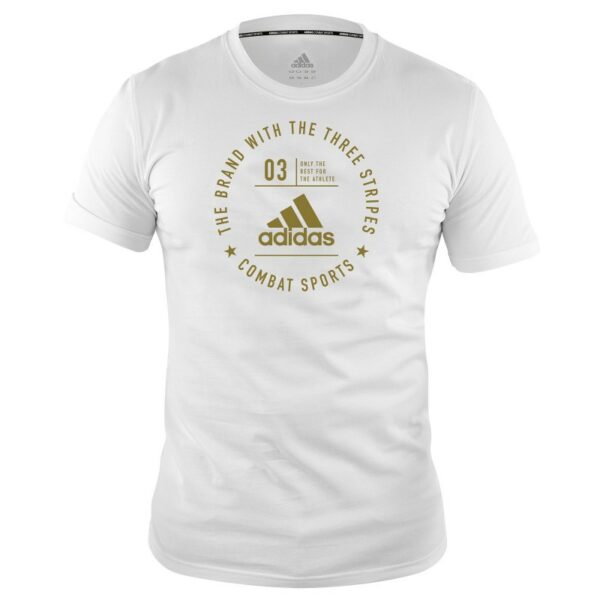 Camiseta Adidas Community Blanco/Oro-1