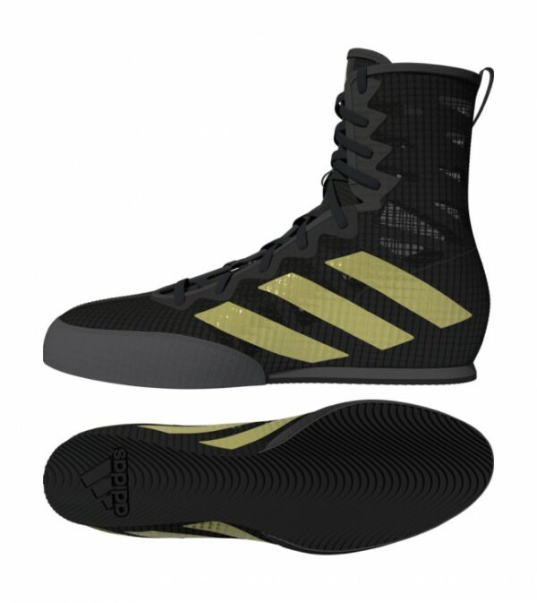 Chaussures de boxe adidas Box-Hog 4 Noir/Or-1