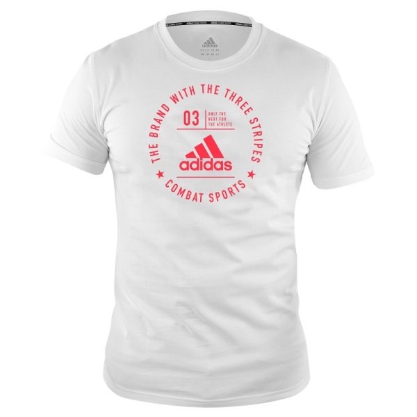 T-Shirt Community Adidas Blanc/Rouge-1