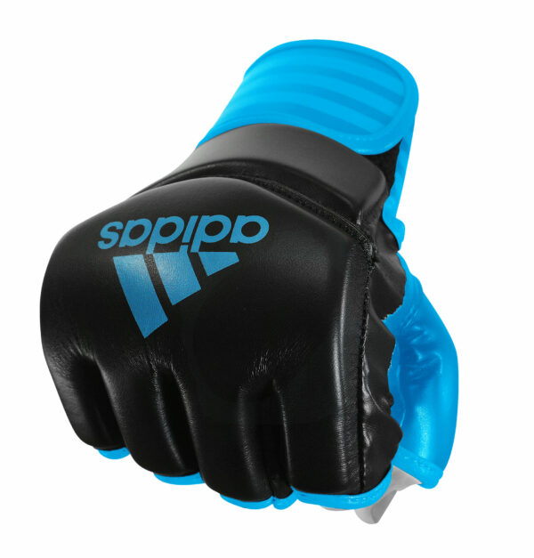 Adidas MMA gloves black/solar blue-1