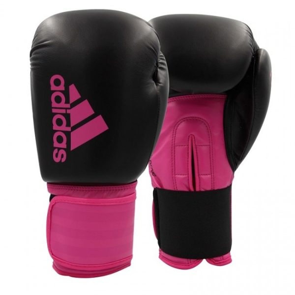 adidas Hybrid 100 Dynamic Fit Boxing Gloves (Kick) Black/Rose-1
