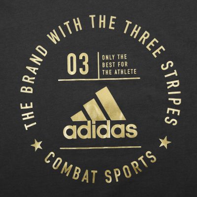 Adidas Gemeenschap T-shirt Zwart/Goud-1