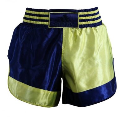 adidas Thai and Kickboxing Shorts Yellow/Blue-1