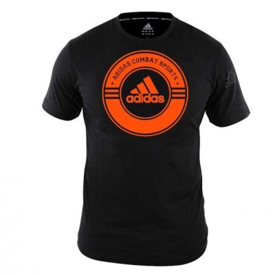 adidas T-shirt Combat Sports Zwart/Oranje-1