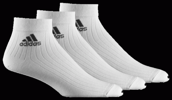 Calcetines tobilleros adidas RIB blanco-1