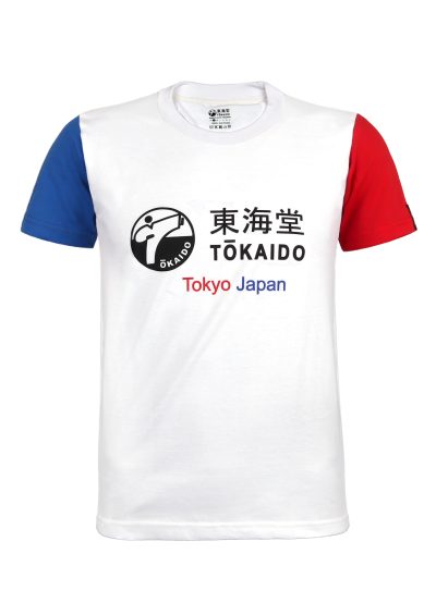 TOKAIDO AKA/AO T-SHIRT WIT-1