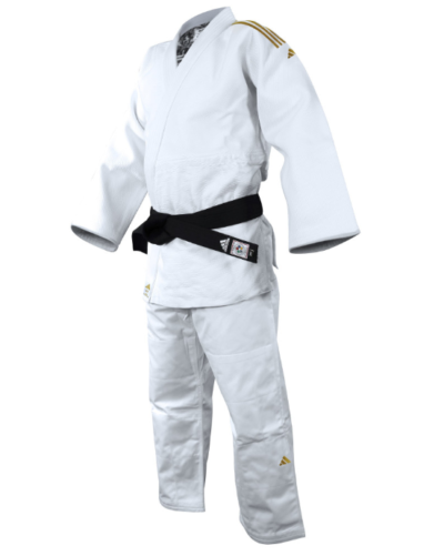 Judogi adidas J990 Millenium Blanc/Or-1
