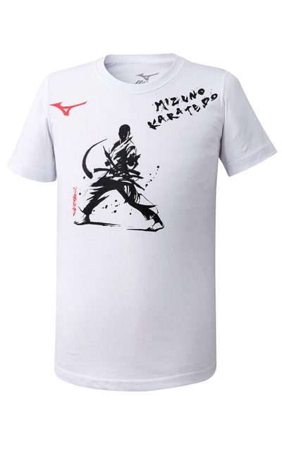 T-shirt MIZUNO Karate-Do - Blanc|Noir-1