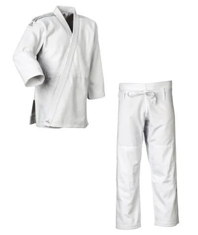 Judogi Adidas J650 Contest Blanc/Argent-1