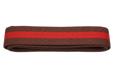 Ceinture d'arts martiaux et de budo marron/rouge/marron-1