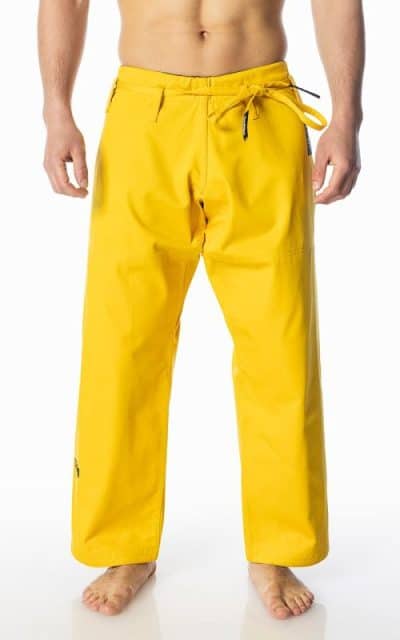 PANTALON DE JUDO MOSKITO JAUNE-1
