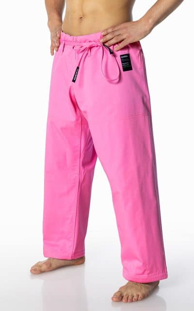 PANTALON DE JUDO MOSKITO ROSE-1