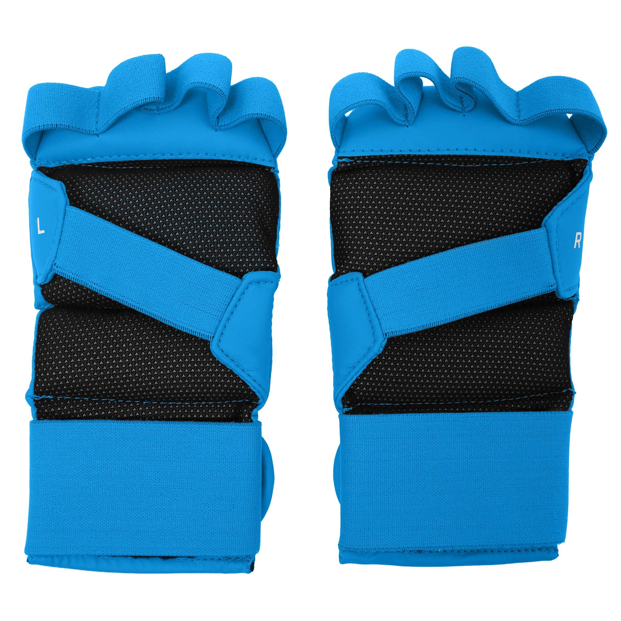 Mitaines de Jiu Jitsu bleues-3