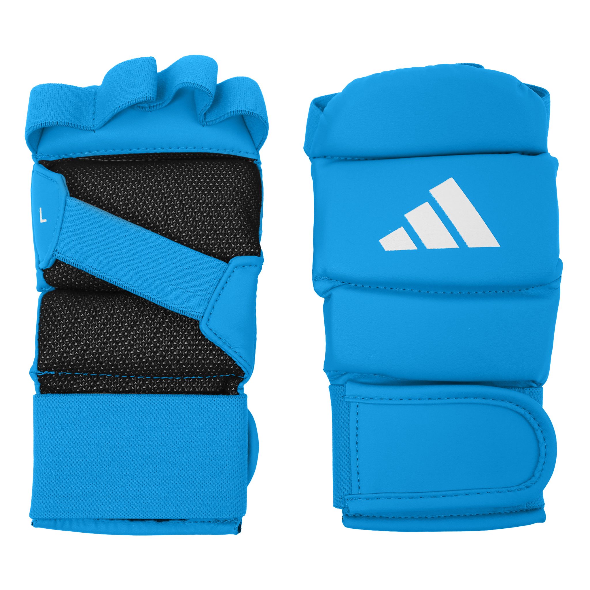 Mitaines de Jiu Jitsu bleues-4