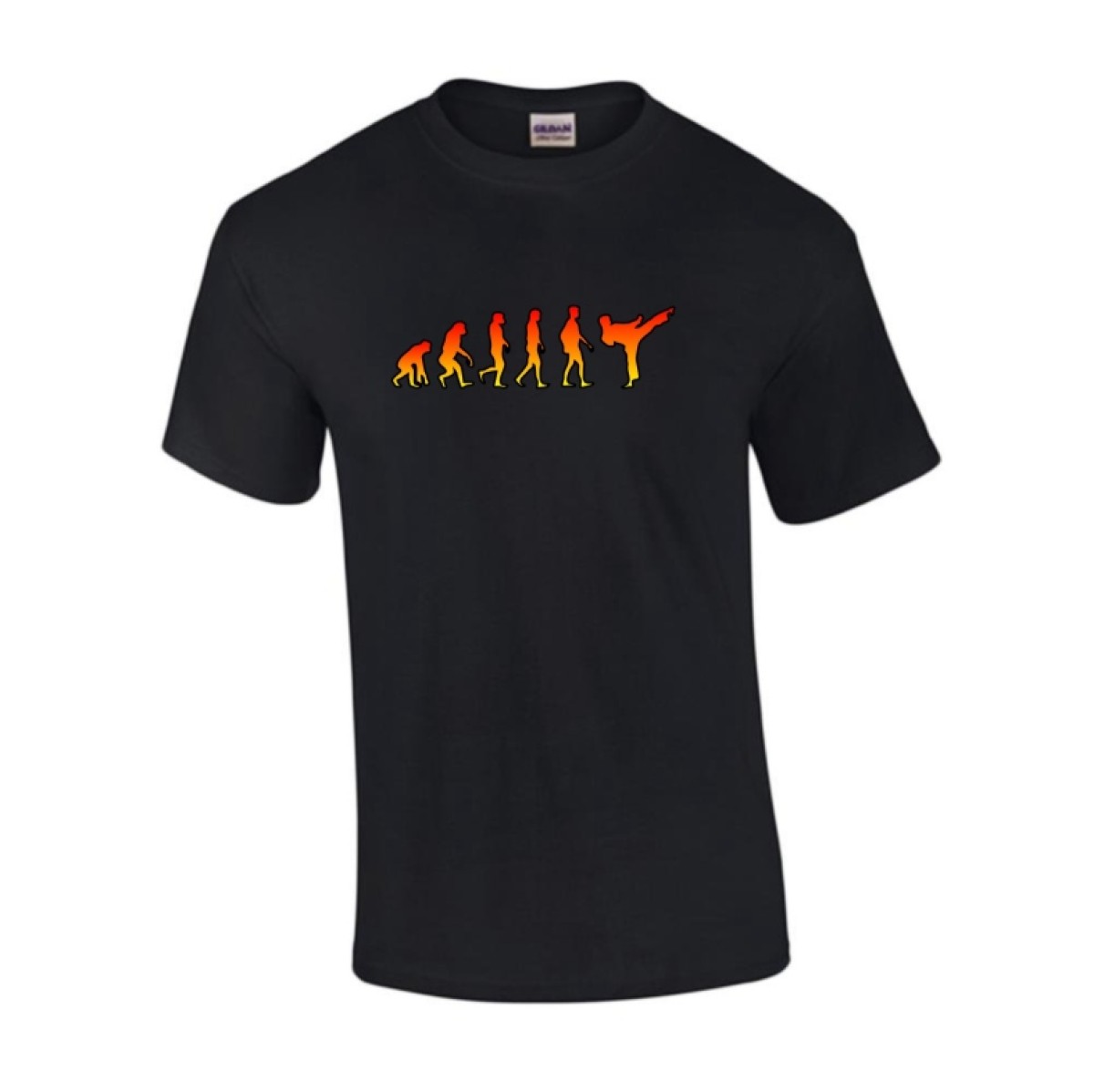 T-shirt noir Evolution Kick -1